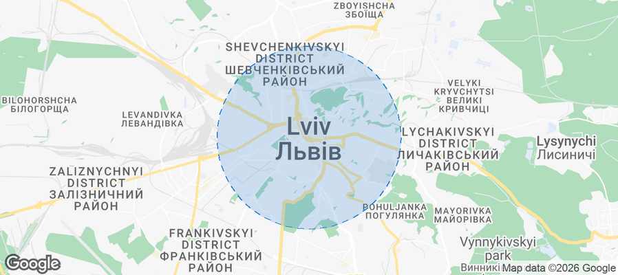 Lviv Oblast Airbnb map